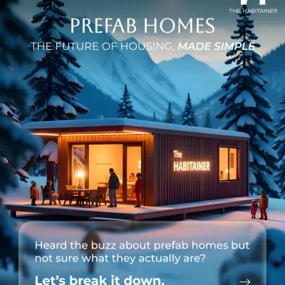 Heard the buzz about prefab homes but not sure what they are? This graphic is the perfect introduction, breaking down the concept of factory-built housing in simple terms.