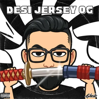 The official artwork for my "Desi Jersey OG" EP. This project was a dream to make, bringing together some of my favorite artists to fuse two genres I love.