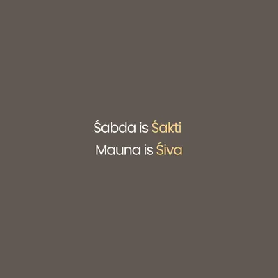 What comes first, sound or silence? In Tantra, Śabda (sound) is seen as Śakti, the creative power, while Mauna (silence) is Śiva, the unmanifest consciousness. This series explores the four levels of sound (Vāk) and silence (Mauna), from the gross spoken word to the supreme silence of pure awareness. Yoga teaches us not to choose one over the other, but to realize they are two sides of the same reality.