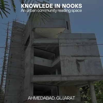 A glimpse of our 'Knowledge in Nooks' project in Ahmedabad, an urban community reading space currently under construction.