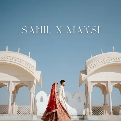 A majestic portrait of the couple against the stunning architecture of Kesarbagh Palace in Chittorgarh. This is the essence of a royal Rajasthan wedding, a story of love as grand as the setting itself.