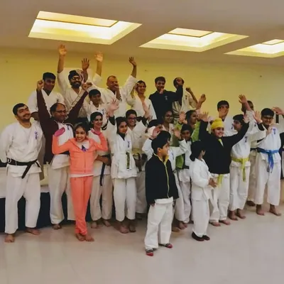 Happiness is practicing karate together. The positive energy and camaraderie in our dojo are what make our community so strong.