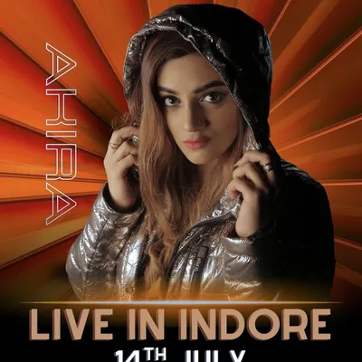 Indore, are you ready? A poster for my live show, promising music, madness, and magic.