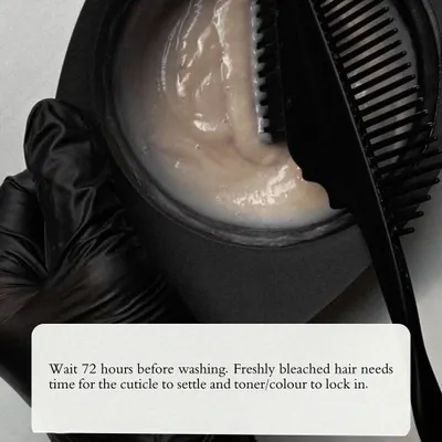 Aftercare tip: Wait 72 hours before washing freshly bleached hair. This gives the cuticle time to settle and the toner or color time to lock in.