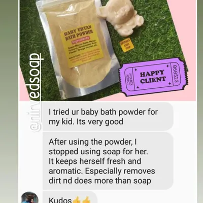 My Baby Ubtan Bath Powder is a gentle, Ayurvedic alternative to soap. It's made with natural ingredients to purify, cleanse, and nourish a baby's soft skin, and can even help remove fine facial hair.