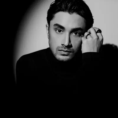 A classic and intense portrait of actor Lakshya Parikh. For this studio photoshoot, we went with a timeless black turtleneck to create a simple yet powerful and moody look.