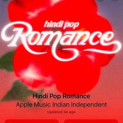 So grateful to see my song "Tasveer" featured on Apple Music's 'Hindi Pop Romance' playlist. Their support and high-quality streaming make it one of my favorite platforms.