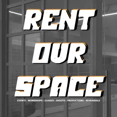Rent our space for your next project. We are equipped for events, workshops, classes, shoots, productions, and rehearsals. Just bring your idea, we have the perfect spot for it.