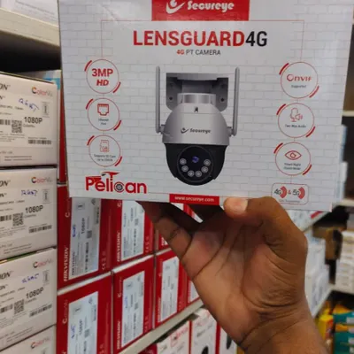This Secureye Lensguard 4G PT camera is a great option for remote surveillance. It runs on a 4G SIM card, so you don't need a Wi-Fi connection to view the feed on your mobile.