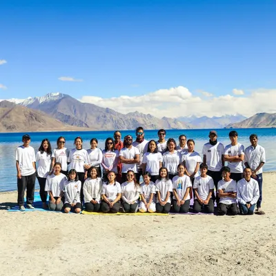 My students are my world. This is our group at a yoga retreat in the Himalayas, a community of dedicated individuals who came together to deepen their practice in an unforgettable setting.