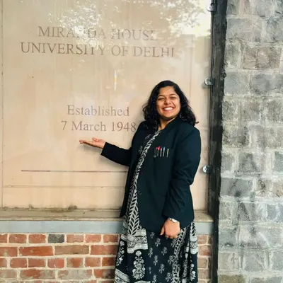 Celebrating International Women's Day at my alma mater, Miranda House. It felt special to return as an advocate to the place that played a big role in my education.