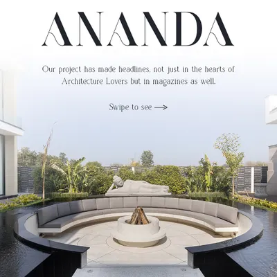 Our project Ananda has made headlines in leading design magazines. This masterpiece, with its serene atmosphere and ultra-luxury details, is setting new standards in modern residential architecture.