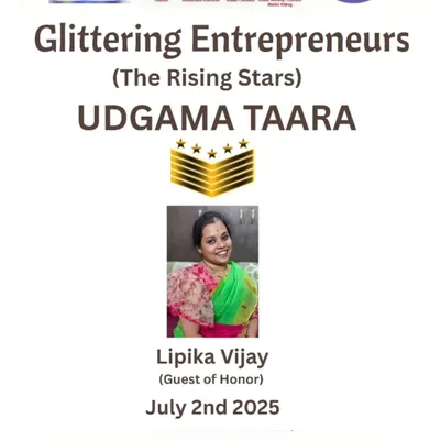 This poster from the 'Glittering Entrepreneurs' event, where I was invited as a Guest of Honor, was a very proud moment. It’s a testament to the growth of Aalam Herbals and the rising recognition of women in business.