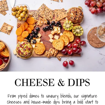 From piped domes to savory blends, my signature cheeses and house-made dips bring a bold start to any table or solo snacking session.