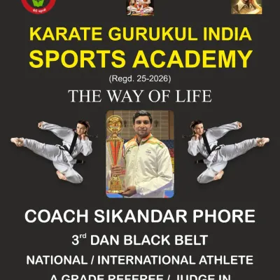 This is who I am. A 3rd Dan Black Belt, a national and international athlete, and an A-Grade Referee. I am Coach Sikandar Phore.