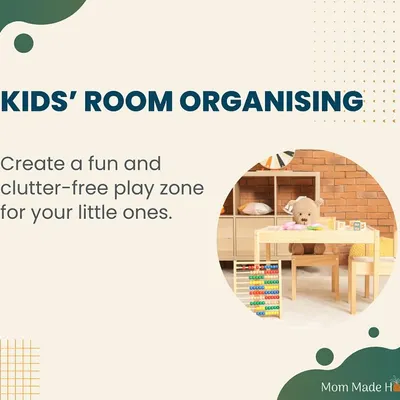 A child's room should be a space for fun and imagination, not a source of stress. I help you set up clutter-free play zones with designated areas for reading, creating, and playing, all with easy-to-use storage solutions.