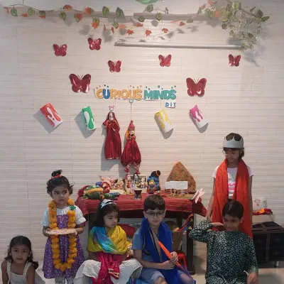 Role-play is a powerful tool for learning. Here, the children are dressed as characters from a mythological story we discussed, helping them connect with the narrative on a deeper level.