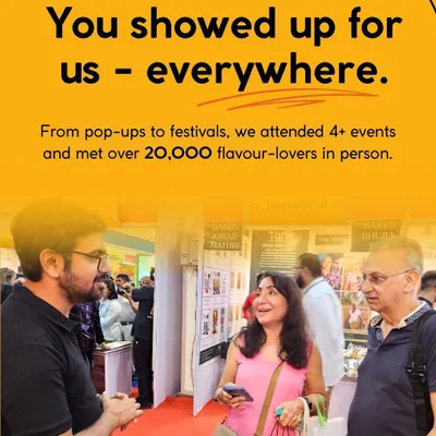 You showed up for us everywhere. From pop-ups to festivals, we attended over 4 events and met more than 20,000 flavour-lovers in person. Your support means the world to us.