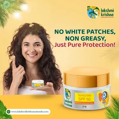 I wanted a sunscreen that feels good on the skin. Our SPF 50 formula is designed to be non-greasy and leaves no white patches, just pure, invisible protection so your skin can breathe and feel comfortable all day.