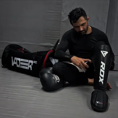 Back in the game full throttle. All my gear fits into my new Vader Pro gym bag. A robust bag is essential for a combat athlete.