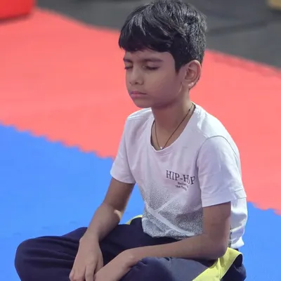 We train the mind just as much as the body. A quiet moment of focus helps our gymnasts build mental strength and resilience, skills that are valuable both on and off the mat.
