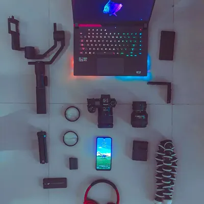 This is the toolkit I bring to every shoot. My Nikon Z6 camera, pro lenses, gimbal for smooth video, and editing laptop. No 'jugaad', only professional gear for a professional result.
