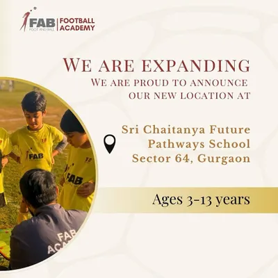 We are expanding! We are proud to announce our new location at Sri Chaitanya Future Pathways School, Sector 64, Gurgaon, for ages 3-13.