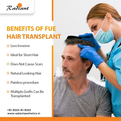 The FUE technique offers several key benefits. It is less invasive than older methods, does not cause a linear scar, and is ideal for patients who like to keep their hair short. Most importantly, it allows me to create a completely natural-looking result.
