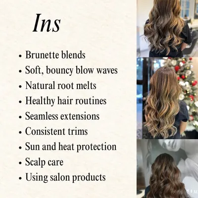 What we're obsessed with for the upcoming year: brunette blends, bouncy waves, and healthy hair routines. This is our "Ins" list for hair trends.