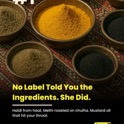 Back then, you knew what was in the achar because your mother showed you. Haldi from the haat, methi roasted on the chulha. We follow the same intent, making our pickles slowly and by hand.