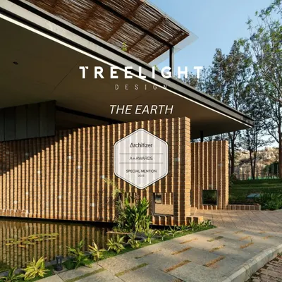 We are proud that 'The Earth' project received a Special Mention at the Architizer A+ Awards 2025. This recognition celebrates the project's sustainable design, which uses CSEB blocks and dry-clad granite inspired by temple architecture.