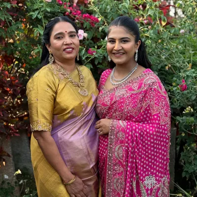 A heartwarming portrait of a mother and daughter. I had the pleasure of doing makeup for both of them, creating elegant, age-appropriate looks that made them both feel beautiful and confident.