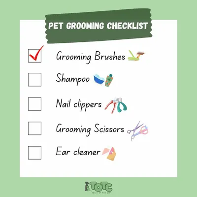 Here's a handy pet grooming checklist to help you care for your furbaby at home. We stock all these essentials, from brushes and shampoos to nail clippers.