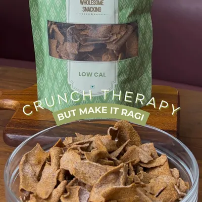 Crunch therapy, but make it ragi. This bowl of my crispy, baked Ragi Chips is the perfect way to snack smart and satisfy your craving for a wholesome crunch.