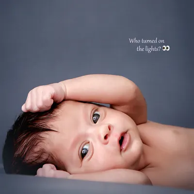 Not all babies sleep through their session, and we love it. Those wide-eyed, curious moments are full of personality, and we are always ready to capture these wonderfully unscripted expressions.