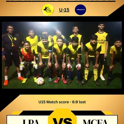 Wins and losses are both part of the journey. Our U-15 team fought hard in a tough friendly match. Every game is a learning opportunity to come back stronger.