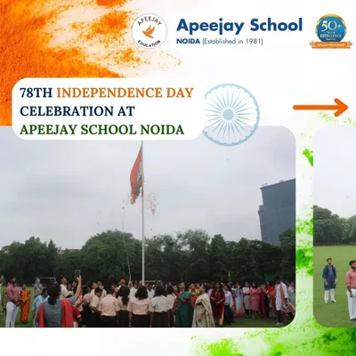 We celebrated the 78th Independence Day with immense pride and patriotism. This image captures the solemn and unifying moment of our flag hoisting ceremony, as the tricolor soars high against the sky.