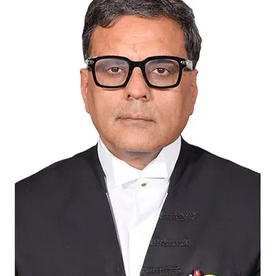 A formal portrait in my advocate's robes. This is the uniform of my profession, representing a commitment to uphold the law and defend the rights of my clients.
