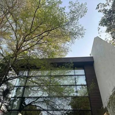 Revisiting our Abhyudaya villa project from 2016. The design, with its strong connection to the surrounding trees and landscape, has matured beautifully, demonstrating our philosophy of creating architecture that stands the test of time.