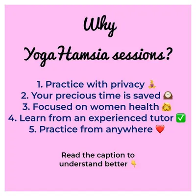 Why choose my online sessions? This graphic lays out the key benefits: practice with privacy, save precious time, a focus on women's health, learning from an experienced tutor, and the ability to practice from anywhere in the world.