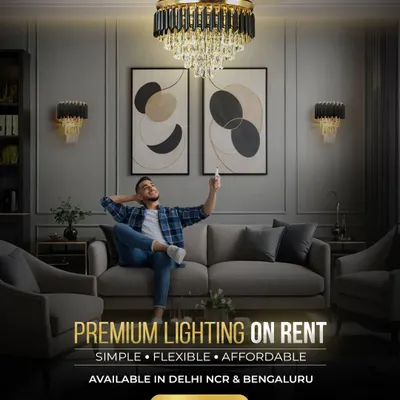 Live with luxury lighting on your terms. This image captures the ease and comfort of my rental service, where you can enjoy a beautifully lit home with the flexibility to change your style whenever you wish.
