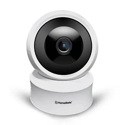 This HomeMate smart indoor camera is a compact yet powerful tool for home monitoring. It can be controlled remotely via the HomeMate app, allowing you to check in on your home anytime, from anywhere.