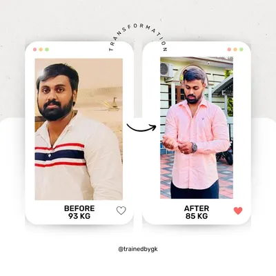 Sachin and Harshitha are a true power couple. They decided to prioritize their health together, and the results speak for themselves. Sachin lost over 8kg and gained significant strength, all while motivating his wife in our personal training sessions.