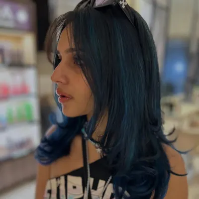 Feeling blue in the best way possible. This vibrant blue color is edgy, fun, and makes a serious style statement.