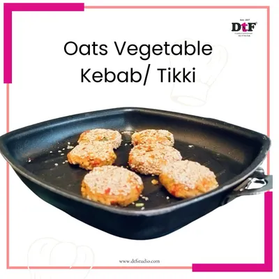 A plate of delicious and healthy Oats Vegetable Kebabs. This is the perfect evening snack that's both nutritious and satisfying.