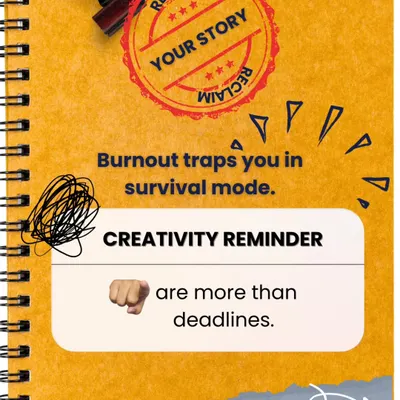 Burnout traps you in survival mode. A creativity reminder, like picking up an instrument, can be your strongest defense, reminding you that you are more than your deadlines.