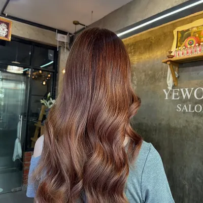 A beautiful example of our lived-in copper brown. The warm tones are perfect for adding richness and dimension to the hair.