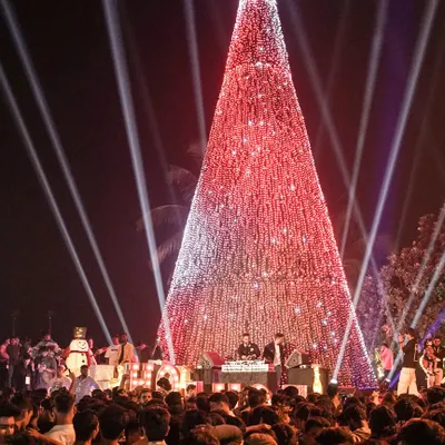 The scale of Bandra Wonderland was immense. DJing in front of a massive Christmas tree for a crowd that filled Carter Road was an unforgettable experience.