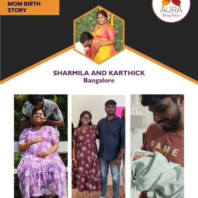 Sharmila and Karthick's journey is a beautiful collage of partnership, from pregnancy through to holding their newborn. Their story shows how a supportive partner can be an integral part of the entire process, creating a foundation of trust and shared energy.