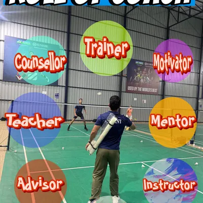 This graphic illustrates the many roles I believe a coach plays: a trainer, counselor, motivator, teacher, mentor, and more. My coaching philosophy is about developing the player as a whole, not just their skills on the court.